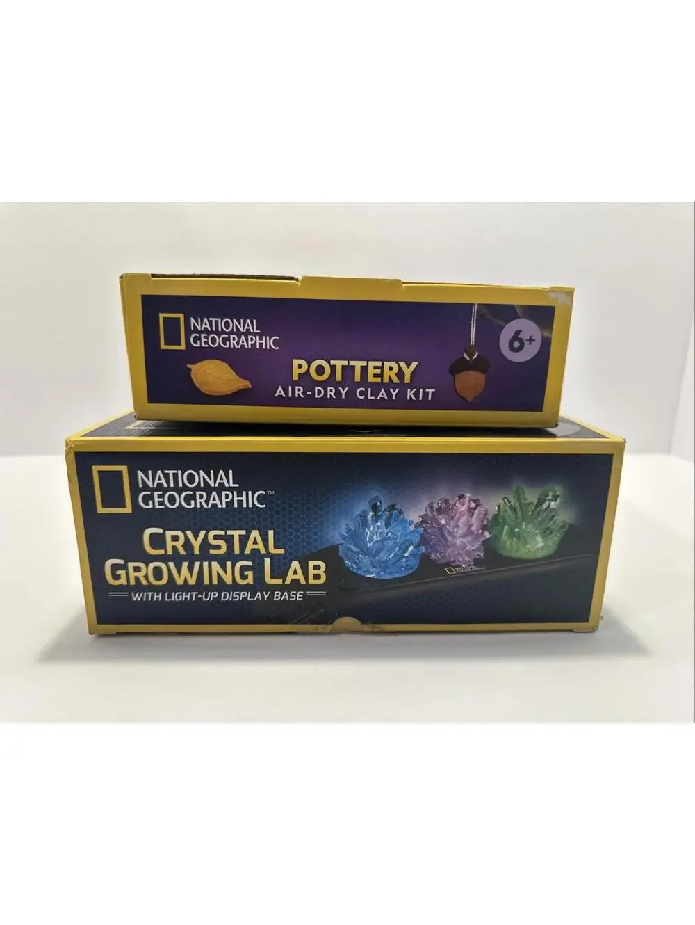 National Geographic Crystal Growing & Pottery stem crafts **New In Box**